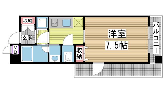 アーバネックス神戸駅前 408|神戸市中央区相生町(JR東海道本線(近畿)神戸駅)のマンション間取 アーバネックス神戸駅前 408|神戸市中央区相生町(JR東海道本線(近畿)神戸駅)のマンション間取