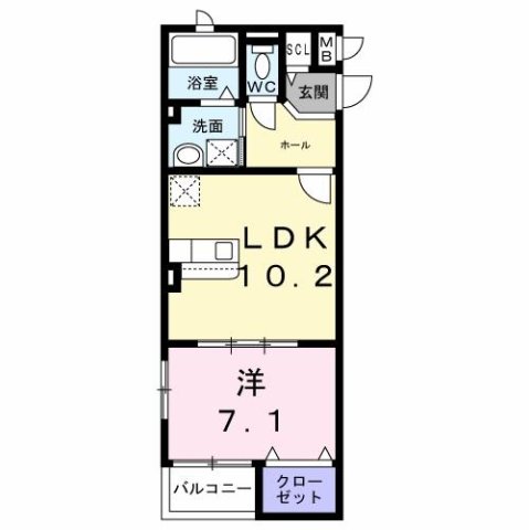 ヴェルナール赤羽 203|神戸市西区伊川谷町潤和(JR山陽本線明石駅)のアパート間取 ヴェルナール赤羽 203|神戸市西区伊川谷町潤和(JR山陽本線明石駅)のアパート間取