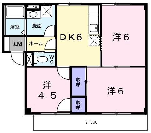 神戸市西区王塚台の賃貸物件間取画像