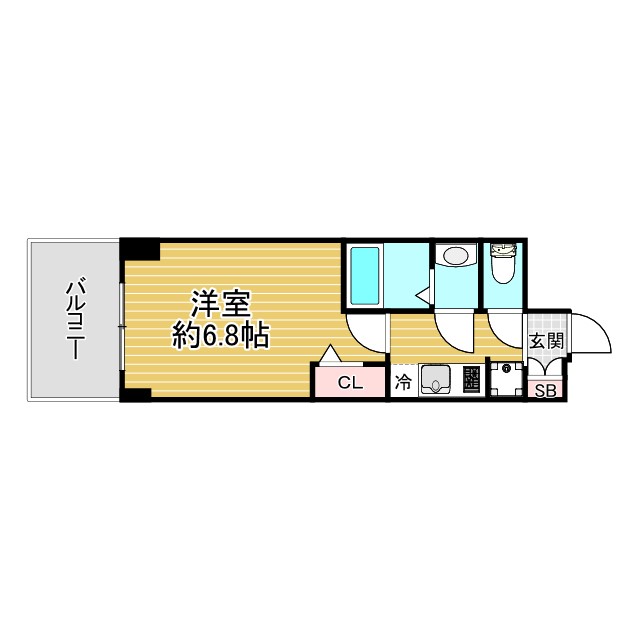 プレサンス神戸セレスティア 521|神戸市兵庫区西多聞通(JR東海道本線(近畿)神戸駅)のマンション間取 プレサンス神戸セレスティア 521|神戸市兵庫区西多聞通(JR東海道本線(近畿)神戸駅)のマンション間取