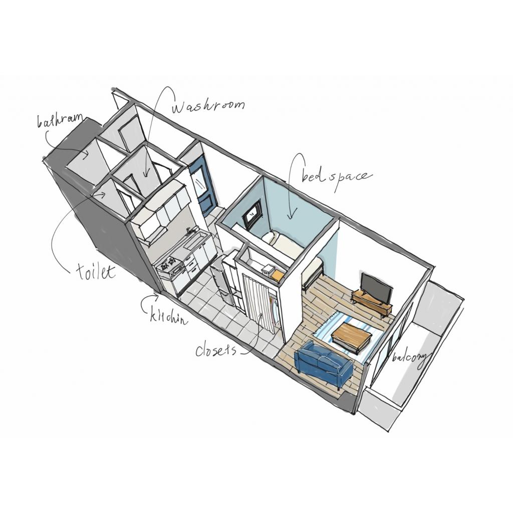 神戸市東灘区御影中町の賃貸物件間取画像