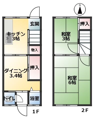 神戸市垂水区泉が丘の賃貸物件間取画像