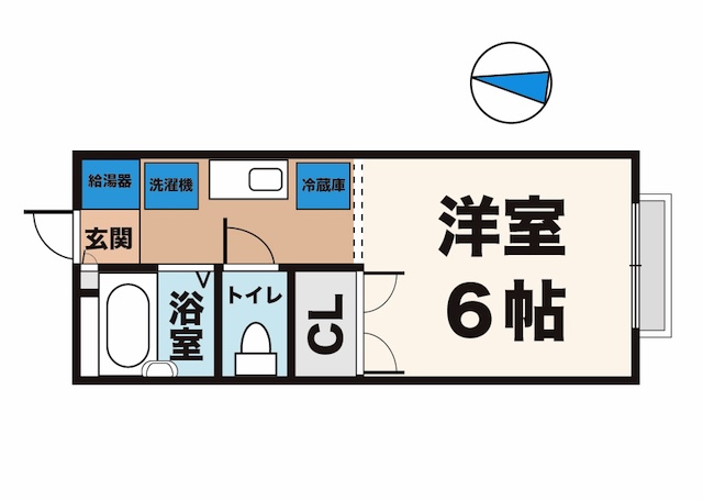 神戸市須磨区多井畑東町の賃貸物件間取画像