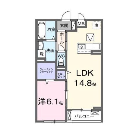 リヴァーサイド ヴィラ 103|尼崎市常松(阪急今津線甲東園駅)のアパート間取 リヴァーサイド ヴィラ 103|尼崎市常松(阪急今津線甲東園駅)のアパート間取