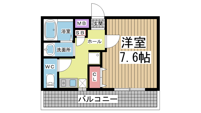 ラ・ポールF 302|神戸市中央区中山手通(JR東海道本線(近畿)元町駅)のマンション間取 ラ・ポールF 302|神戸市中央区中山手通(JR東海道本線(近畿)元町駅)のマンション間取