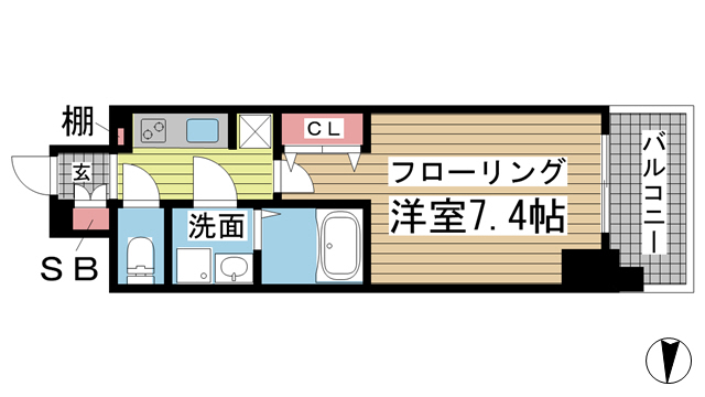 レジュールアッシュ神戸元町 403|神戸市中央区花隈町(JR東海道本線(近畿)元町駅)のマンション間取 レジュールアッシュ神戸元町 403|神戸市中央区花隈町(JR東海道本線(近畿)元町駅)のマンション間取