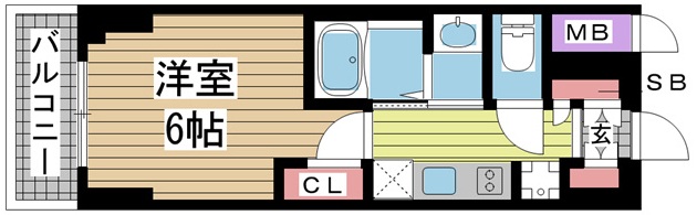 エステムコート新神戸Ⅱ駅前山手 1103|神戸市中央区熊内町(神戸市営地下鉄線新神戸駅)のマンション間取 エステムコート新神戸Ⅱ駅前山手 1103|神戸市中央区熊内町(神戸市営地下鉄線新神戸駅)のマンション間取