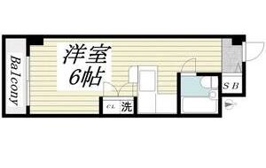 メゾン・ド・アクトゥール 501|神戸市中央区筒井町(阪急神戸線春日野道駅)のマンション間取 メゾン・ド・アクトゥール 501|神戸市中央区筒井町(阪急神戸線春日野道駅)のマンション間取