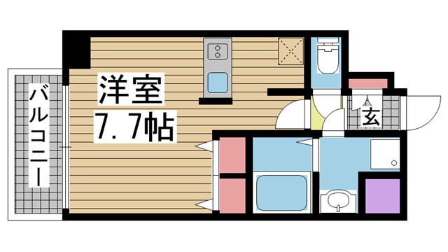 プレサンス神戸裁判所前デリシア 401|神戸市中央区橘通(JR東海道本線(近畿)神戸駅)のマンション間取 プレサンス神戸裁判所前デリシア 401|神戸市中央区橘通(JR東海道本線(近畿)神戸駅)のマンション間取