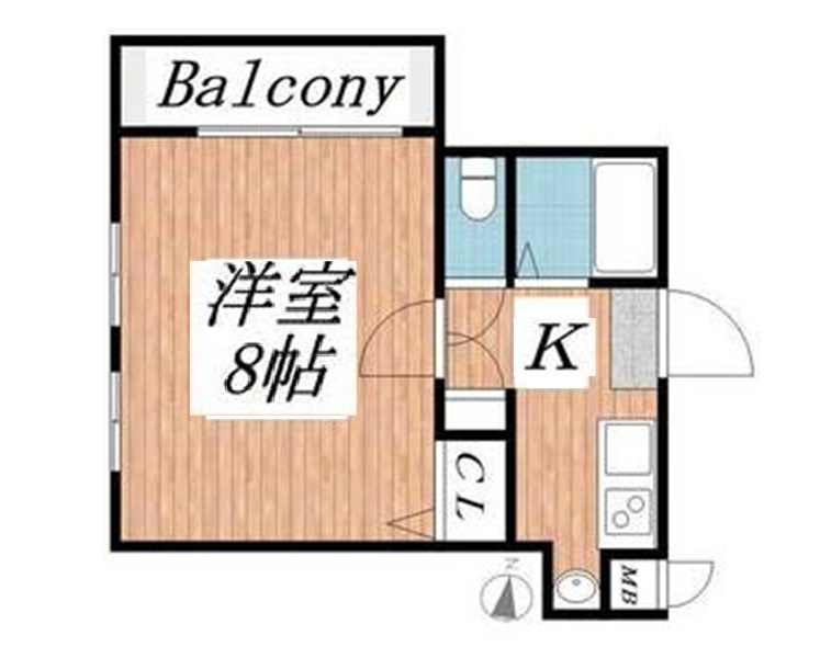 神戸市東灘区本山中町の賃貸物件間取画像