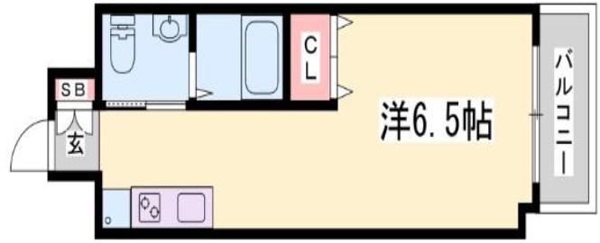ライフデザイン三宮東 204|神戸市中央区日暮通(阪急神戸線春日野道駅)のマンション間取 ライフデザイン三宮東 204|神戸市中央区日暮通(阪急神戸線春日野道駅)のマンション間取
