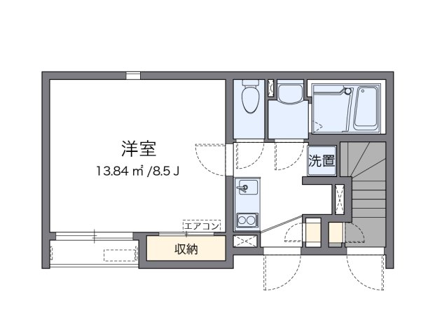 神戸市西区玉津町上池の賃貸物件間取画像