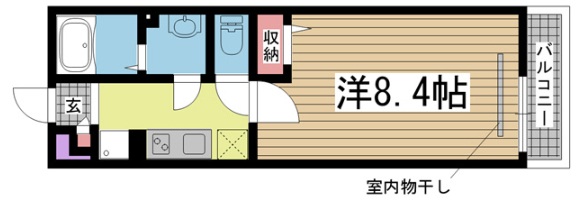 神戸市灘区篠原中町の賃貸物件間取画像