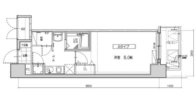 神戸市須磨区大池町の賃貸物件間取画像