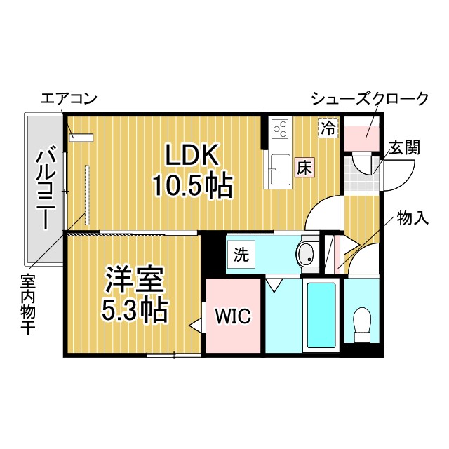 神戸市長田区大塚町の賃貸物件間取画像