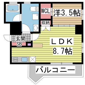 L.TOAST KOBE 902|神戸市中央区御幸通(JR東海道本線(近畿)三ノ宮駅)のマンション間取 L.TOAST KOBE 902|神戸市中央区御幸通(JR東海道本線(近畿)三ノ宮駅)のマンション間取