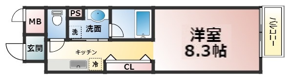 神戸市灘区天城通の賃貸物件間取画像