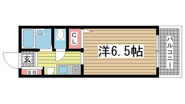 神戸市東灘区本山中町の賃貸物件間取画像