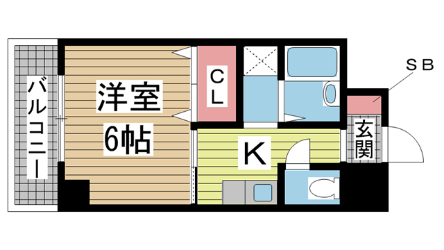 神戸市東灘区本山北町の賃貸物件間取画像