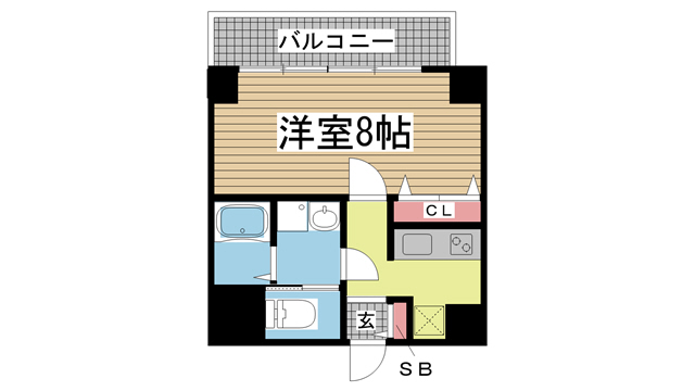 神戸市灘区弓木町の賃貸物件間取画像
