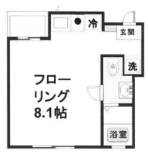 神戸市灘区烏帽子町の賃貸物件間取画像