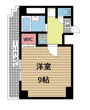 ブランハイム 301|神戸市中央区大日通(阪急神戸線春日野道駅)のマンション間取 ブランハイム 301|神戸市中央区大日通(阪急神戸線春日野道駅)のマンション間取