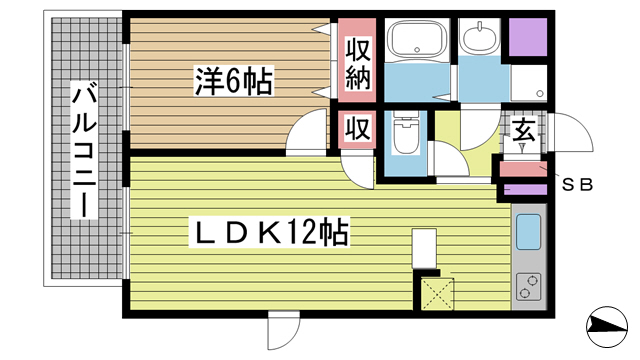パルシオ三宮フラワーロード 809|神戸市中央区浜辺通(JR東海道本線(近畿)三ノ宮駅)のマンション間取 パルシオ三宮フラワーロード 809|神戸市中央区浜辺通(JR東海道本線(近畿)三ノ宮駅)のマンション間取
