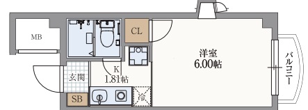 神戸市灘区八幡町の賃貸物件間取画像