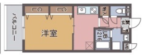 神戸市兵庫区駅南通の賃貸物件間取画像