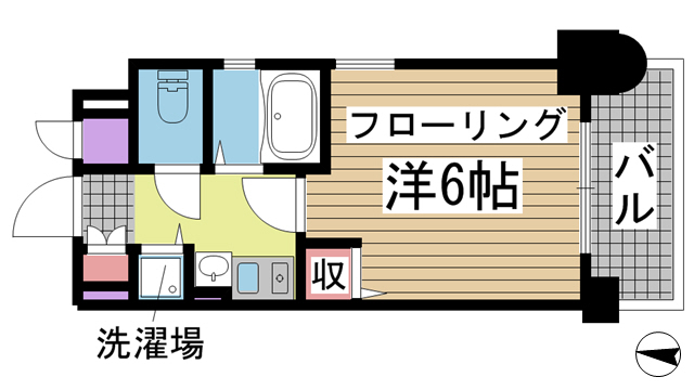 神戸市中央区下山手通の賃貸物件間取画像
