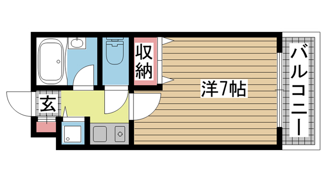 神戸市灘区弓木町の賃貸物件間取画像