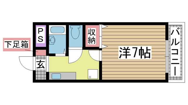神戸市灘区新在家南町の賃貸物件間取画像