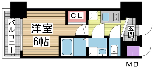 エスリード神戸大倉山ヒルズ 509|神戸市中央区楠町(JR東海道本線(近畿)神戸駅)のマンション間取 エスリード神戸大倉山ヒルズ 509|神戸市中央区楠町(JR東海道本線(近畿)神戸駅)のマンション間取