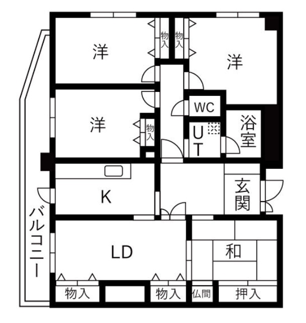 神戸市中央区下山手通の賃貸物件間取画像