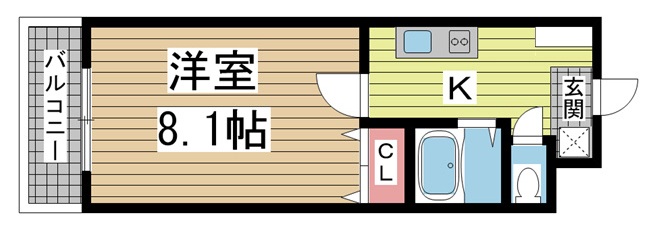 神戸市東灘区深江本町の賃貸物件間取画像