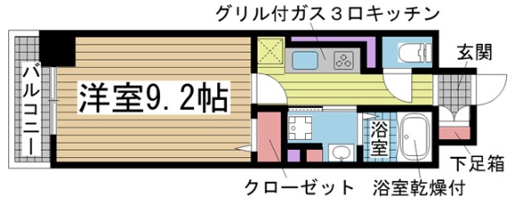 神戸市中央区元町通の賃貸物件間取画像