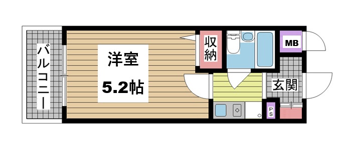 エスリード三宮第2 606|神戸市中央区浜辺通(JR東海道本線(近畿)三ノ宮駅)のマンション間取 エスリード三宮第2 606|神戸市中央区浜辺通(JR東海道本線(近畿)三ノ宮駅)のマンション間取