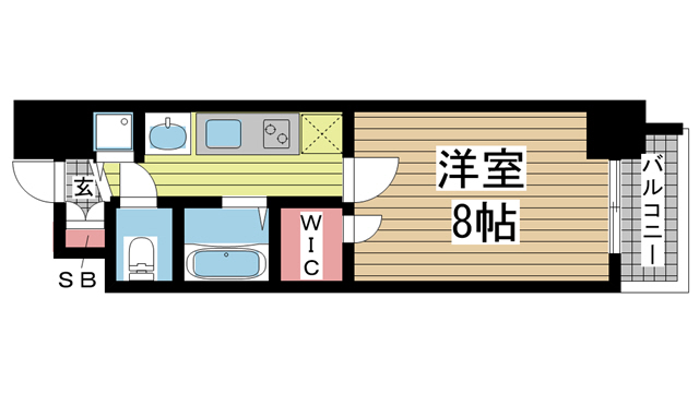 神戸市中央区下山手通の賃貸物件間取画像