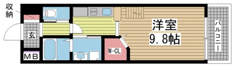 グランドオークKOBE北野 305|神戸市中央区山本通(JR東海道本線(近畿)元町駅)のアパート間取 グランドオークKOBE北野 305|神戸市中央区山本通(JR東海道本線(近畿)元町駅)のアパート間取