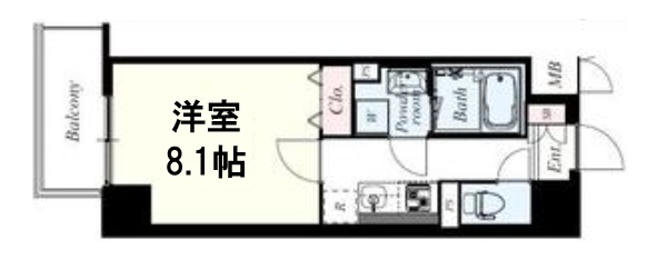 神戸市中央区元町通の賃貸物件間取画像