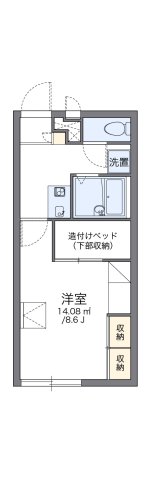 レオパレスレッツ 208|神戸市北区鈴蘭台西町(神戸電鉄有馬線鈴蘭台駅)のアパート間取 レオパレスレッツ 208|神戸市北区鈴蘭台西町(神戸電鉄有馬線鈴蘭台駅)のアパート間取