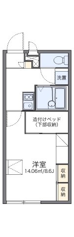 三木市加佐の賃貸物件間取画像