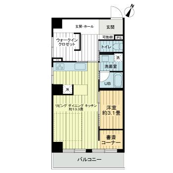 ライオンズマンション神戸元町第2 0806|神戸市中央区元町通(神戸高速線花隈駅)のマンション間取 ライオンズマンション神戸元町第2 0806|神戸市中央区元町通(神戸高速線花隈駅)のマンション間取