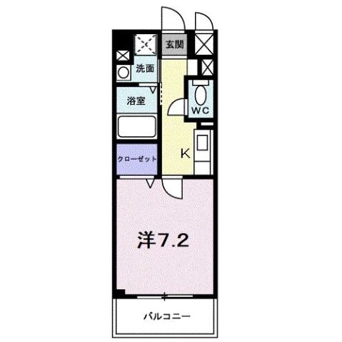 神戸市北区谷上東町の賃貸物件間取画像