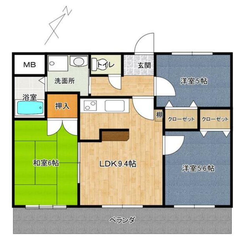 プレステージ明石大久保Ⅳ 705|明石市大久保町江井島(JR山陽本線大久保駅)のマンション間取 プレステージ明石大久保Ⅳ 705|明石市大久保町江井島(JR山陽本線大久保駅)のマンション間取