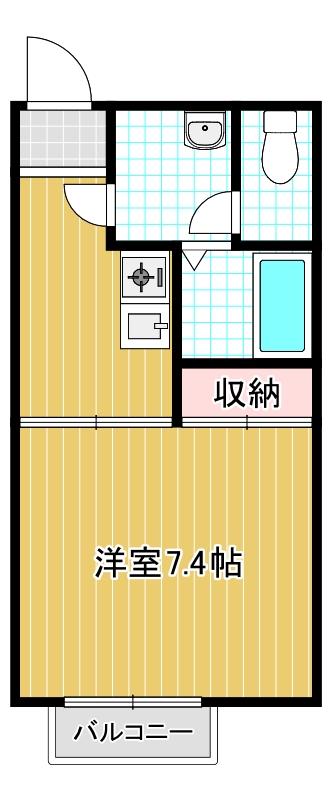 西宮市六軒町の賃貸物件間取画像