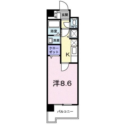 神戸市北区鈴蘭台東町の賃貸物件間取画像