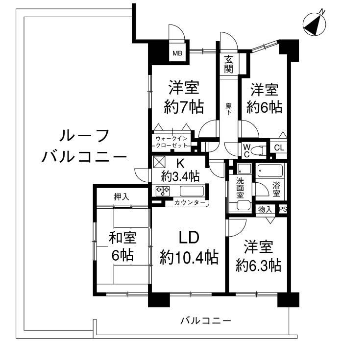 コスモシティ兵庫駅前 1303|神戸市兵庫区駅前通(JR山陽本線兵庫駅)のマンション間取 コスモシティ兵庫駅前 1303|神戸市兵庫区駅前通(JR山陽本線兵庫駅)のマンション間取