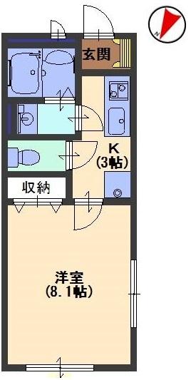 三田市上井沢の賃貸物件間取画像