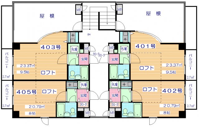神戸市垂水区千鳥が丘の賃貸物件間取画像